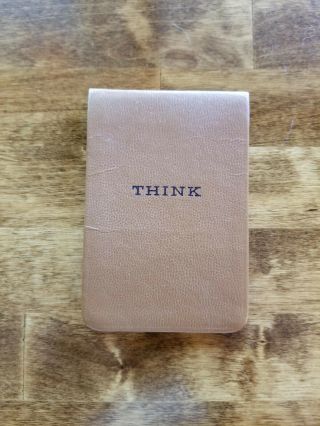 Vintage Ibm Memorabilia - Ibm Think Notepad With Paper