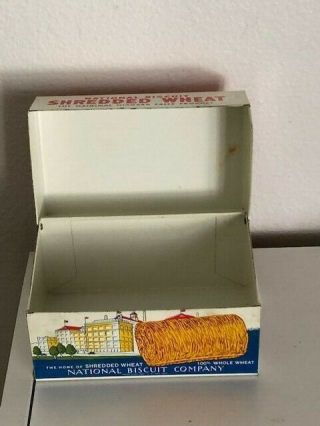 NABISCO Shredded Wheat Metal Tin Recipe Box 1973 Collectible 2