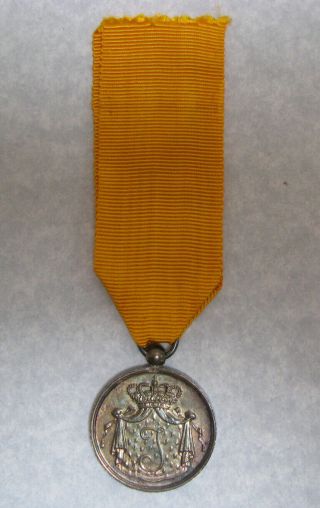 Netherlands,  Army Long & Faithful Service Medal,  Silver For 24 Years,  1951 - 1983