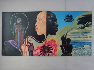 Miles Davis Bitches Brew Cbs Sopj 58 59 Japan Promo,  Poster,  Quadraphonic Lp