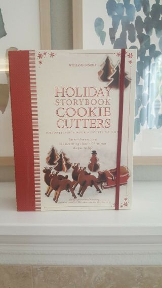 Williams Sonoma Holiday Storybook 3d Cookie Cutter Set Euc