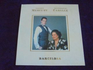 Freddie Mercury & Montserrat Caballe - Barcelona 1988 Uk Lp Polydor 1st Queen