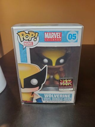 Funko Pop Marvel Wolverine 05 Brown Suit Variant Exclusive With Protector