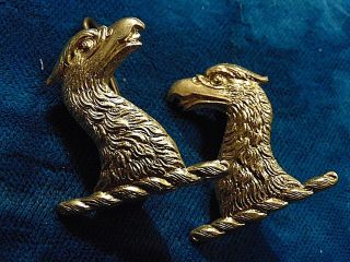 Pair Canada Canadian Armed Forces 48th Highlanders Eagle Collar Badges