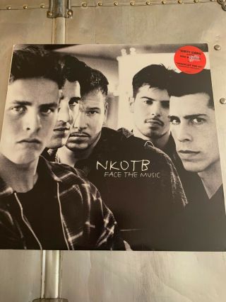Nkotb - Face The Music Vinyl Lp Promo 1st Press White Label Kids Block Oop