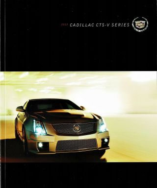 2012 Cadillac Cts - V Coupe Sedan And Wagon 56 Page Deluxe Dealer Sales Brochure