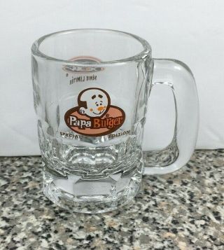 A & W Root Beer Papa Burger Mug Small Glass Canada Logo Special Edition 3 - 1/8 "