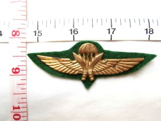 Nepal Air - Force Parachutist Wings Metal Brevet Badge Obsolete.