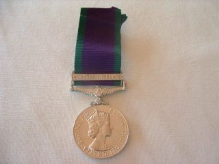 For Campaign Service Medal With Northern Ireland Clasp.