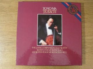 Yo - Yo Ma " Bach: Suites For Cello Solo " Orig 3lp Philips Box - Set