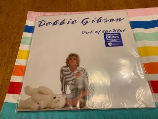 Debbie Gibson Out Of The Blue Vinyl W/ Signed Photo Translucent Blue