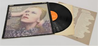 David Bowie ‘hunky Dory’ 1971 Vinyl Lp On Rca With Lyric Insert - T04