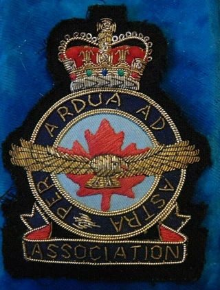 Rcaf Royal Canadian Air Force Association Patch Bullion Embroidered Badge Crest