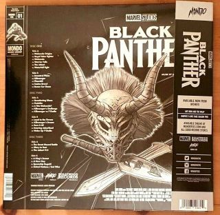 BLACK PANTHER - MONDO Limited Edition 3 - LP Vinyl Soundtrack - Ludwig Göransson 2