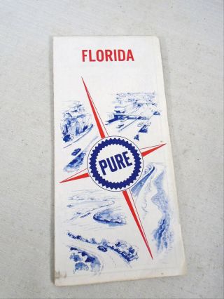 Gas Station Road Map Of Florida 1967 Pure Firebird Gasoline