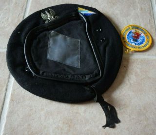 U.  N United Nations Rapid Response Brigade Beret With Patch And Polish Crest