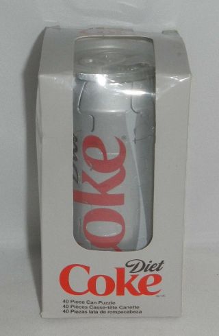 Coca - Cola Diet Coke Can Shaped 3 - D 40 Piece Puzzle By Incredipuzzle