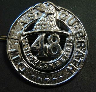 Canada Canadian Armed Forces 48th Highlanders Regiment Metal Cap Badge B