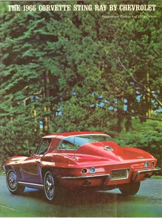 1966 Chevrolet Corvette Sting Ray Sport Coupe Convertible (nos) Sales Brochure