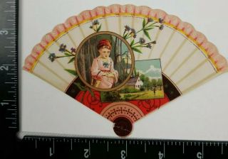 1880 ' s Die Cut Trade Card George Pearson Hand Sewed Dongola Button Boots Asian 3