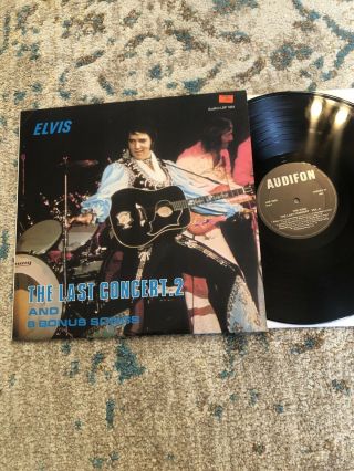 Elvis Presley The Last Concert Vol 2 And 8 Bonus Songs Lp Audifon Lsp - 1054 Ex