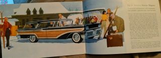 1958 Mercury Automobile Brochure Park Lane Montclair Monterey Foldout Poster 3