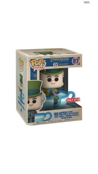 Funko Pop Ride: Disneyland 65th - Mad Hatter In A Teacup (target Exclusive)
