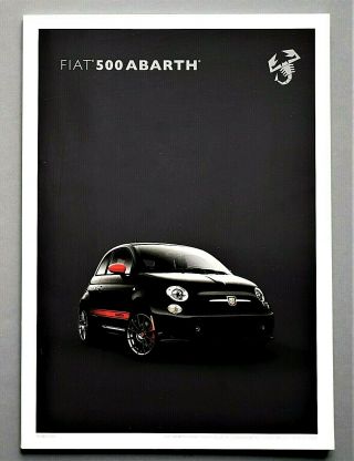 2016 Fiat 500 Abarth & 500e Prestige Brochure 66 Pages 8.  5 " X 11.  5 " G