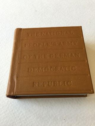 The National Peoples Army Of The German Democratic Republic Miniature Book