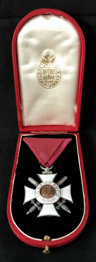 Bulgarian Royal Order Of St Alexander V Class Military Medal - W/ Box