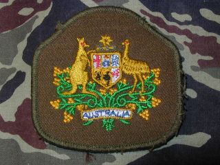 Old Royal Australian Armed Forces Wo1 Warrant Officer Class 1 Rank Color Patch