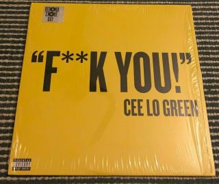Cee Lo Green " Fxxk You " Nm Single Vinyl 2010 Rsd Yellow Lp