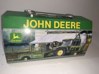 John Deere Tin Collectable Kids Tool/ Toy/ Lunch Box Double Hinged Wrench Handle