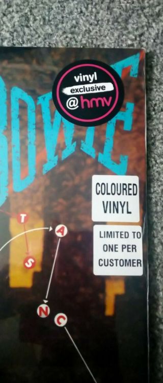 David Bowie Lets Dance Blue Vinyl Hmv Limited Edition 1500 Produced And Seal