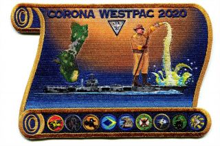 Uss Theodore Roosevelt Cvn - 71 Us Navy Westpac 2020 Corona Jacket Patch