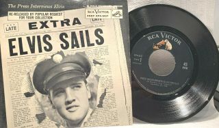 Elvis Presley " Elvis Sails " Interview 7 " Ep Gold Standard Series Near Vinyl