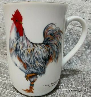 Otagiri Japan His Majesty Rooster Coffee Tea Cup Mug By Valerie Pheiffer