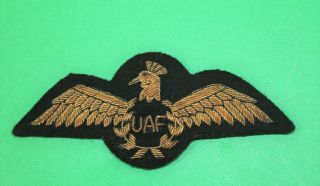 Aviation Uaf Air Force Military Aviator Gold Bullion Wire Pilot Wings