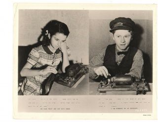 Young Tom Edison (1940) Virginia Weidler/mickey Rooney Orig Mgm Photograph E986