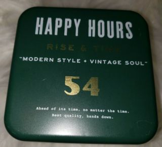Fossil Watch Tin Box “empty” Happy Hours Rise & Time Theme 2019 Collectible