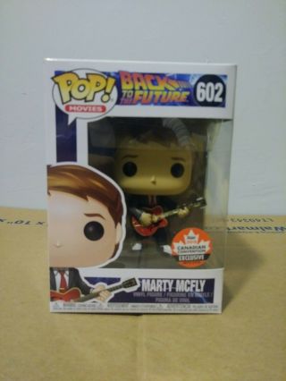 Funko Pop Back To The Future Marty Mcfly With Guitar 602 (canadian Convention)