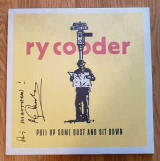 Ry Cooder Pull Up Some Dust And Sit Down 2lp Signed Nonesuch 2011 Blues Rock