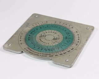 VINTAGE SOVIET RUSSIAN radiation Calculator A - bomb nuclear yield circular slide 3