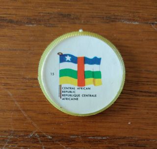 Central African Republic 1963 General Mills Flags Of The World Coin 15