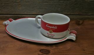 Campbell’s Tomato Soup Mug Cup Lunch Snack Plate Westwood Set 1994