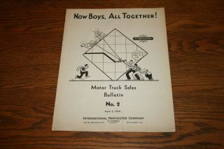 1934 International Harvester Motor Truck Sales Bulletin No 2