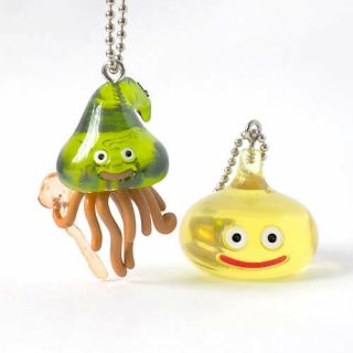 Square Enix Sqex Toy Dragon Quest Crystal Monster Slime & Mage Slime Keychain