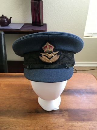 Ww2 British Raf Visor Cap For The Ranks Of Pilot Officers,