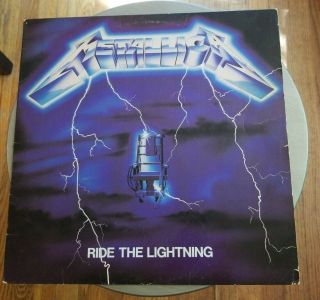 Vintage Vinyl Record Metallica Ride The Lightning Fade To Black Creeping Death
