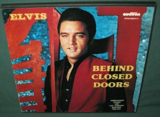 Elvis Presley Behind Closed Doors 4 Lp Set Audifon Afns - 66072 Nm 1979